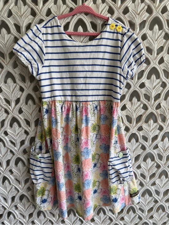 Matilda Jane Other - Matilda Jane Girls Floral Striped Dress Size 10